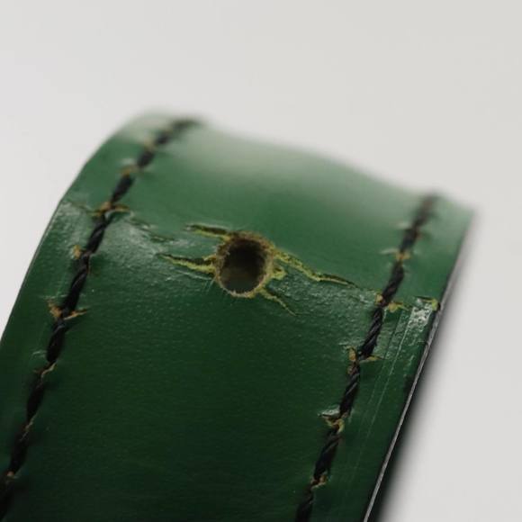 LOUIS VUITTON Epi Cartouchiere MM Shoulder Bag Green M52244 LV Auth 91579 - Picture 9 of 16